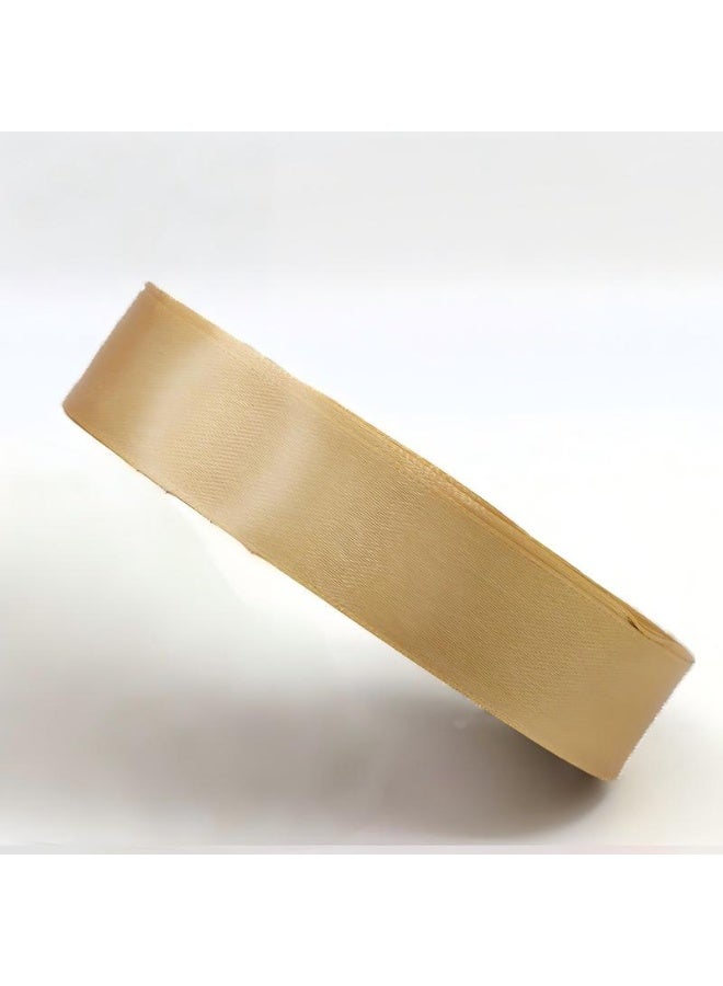 Gold Ribbon 22M Length Yards Solid Satin Fabric Ribbons for Gift Wrapping